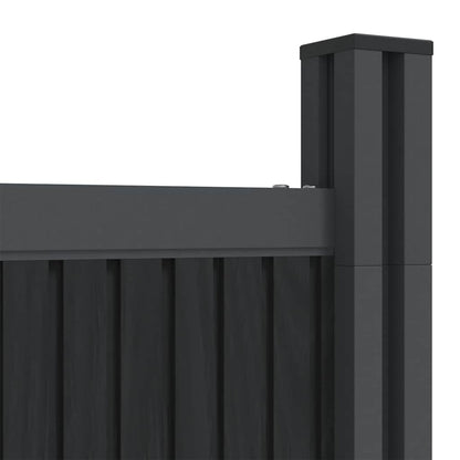 Fence Panel Grey 353x186 cm WPC