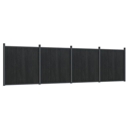 Fence Panel Grey 699x186 cm WPC