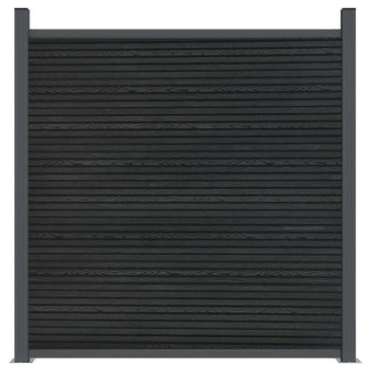 Fence Panel Grey 699x186 cm WPC