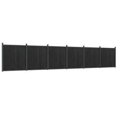 Fence Panel Grey 1045x186 cm WPC