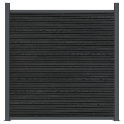 Fence Panel Grey 1045x186 cm WPC