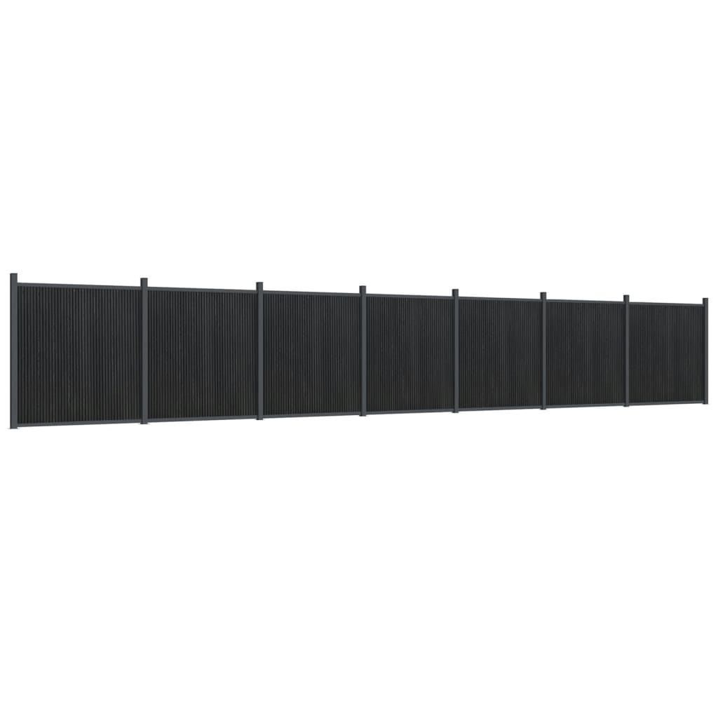 Fence Panel Grey 1218x186 cm WPC