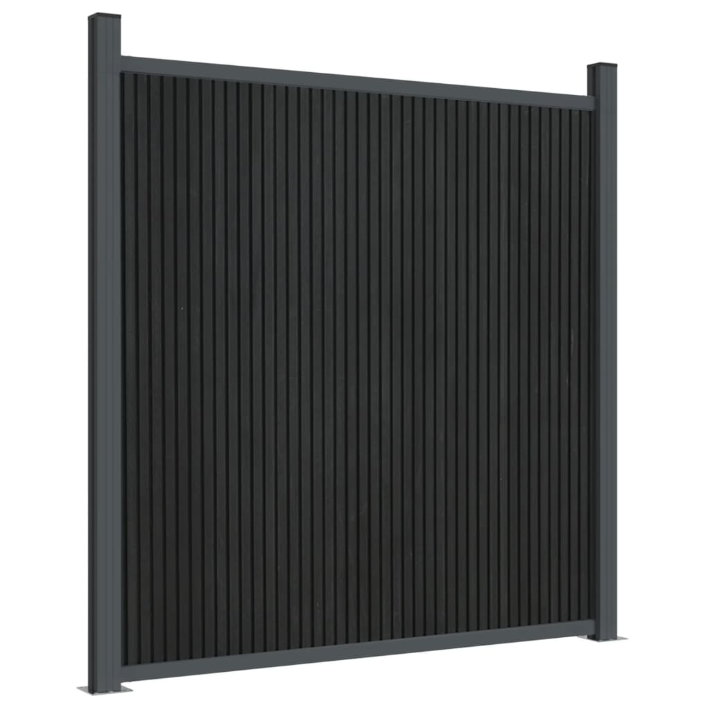 Fence Panel Grey 1218x186 cm WPC