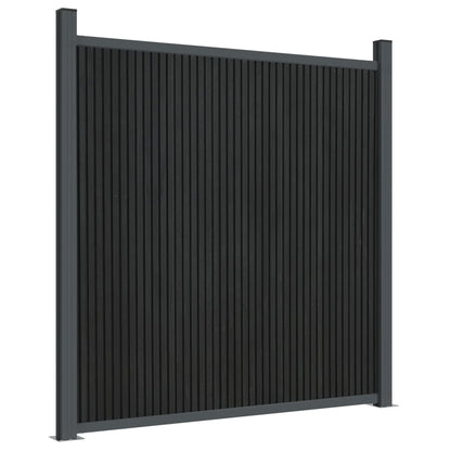 Fence Panel Grey 1218x186 cm WPC