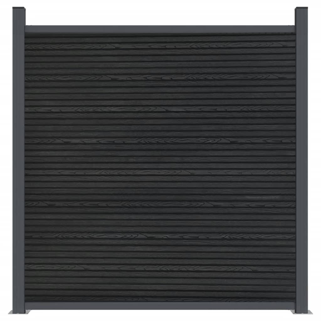 Fence Panel Grey 1218x186 cm WPC