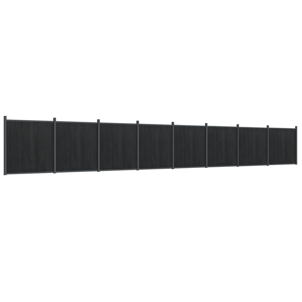 Fence Panel Grey 1391x186 cm WPC