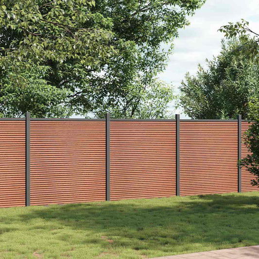 Fence Panel Brown 526x186 cm WPC