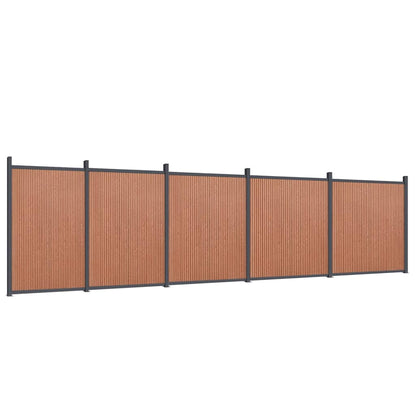 Fence Panel Brown 872x186 cm WPC
