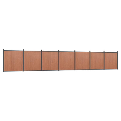 Fence Panel Brown 1218x186 cm WPC