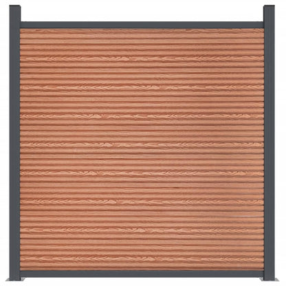 Fence Panel Brown 1218x186 cm WPC