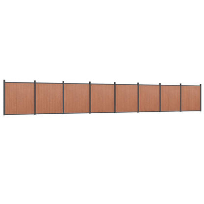 Fence Panel Brown 1391x186 cm WPC