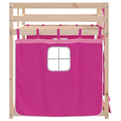 Bunk Bed without Mattress Pink 80x200 cm Solid Wood Pine
