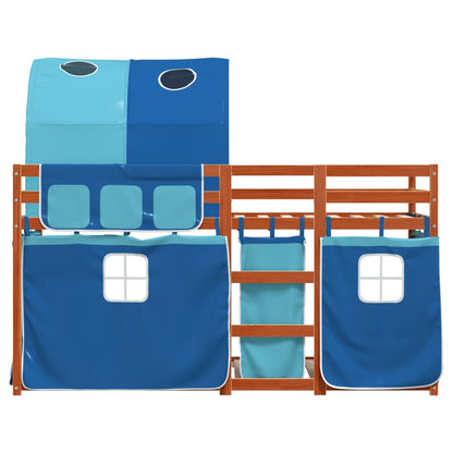 Bunk Bed without Mattress Blue 80x200 cm Solid Wood Pine