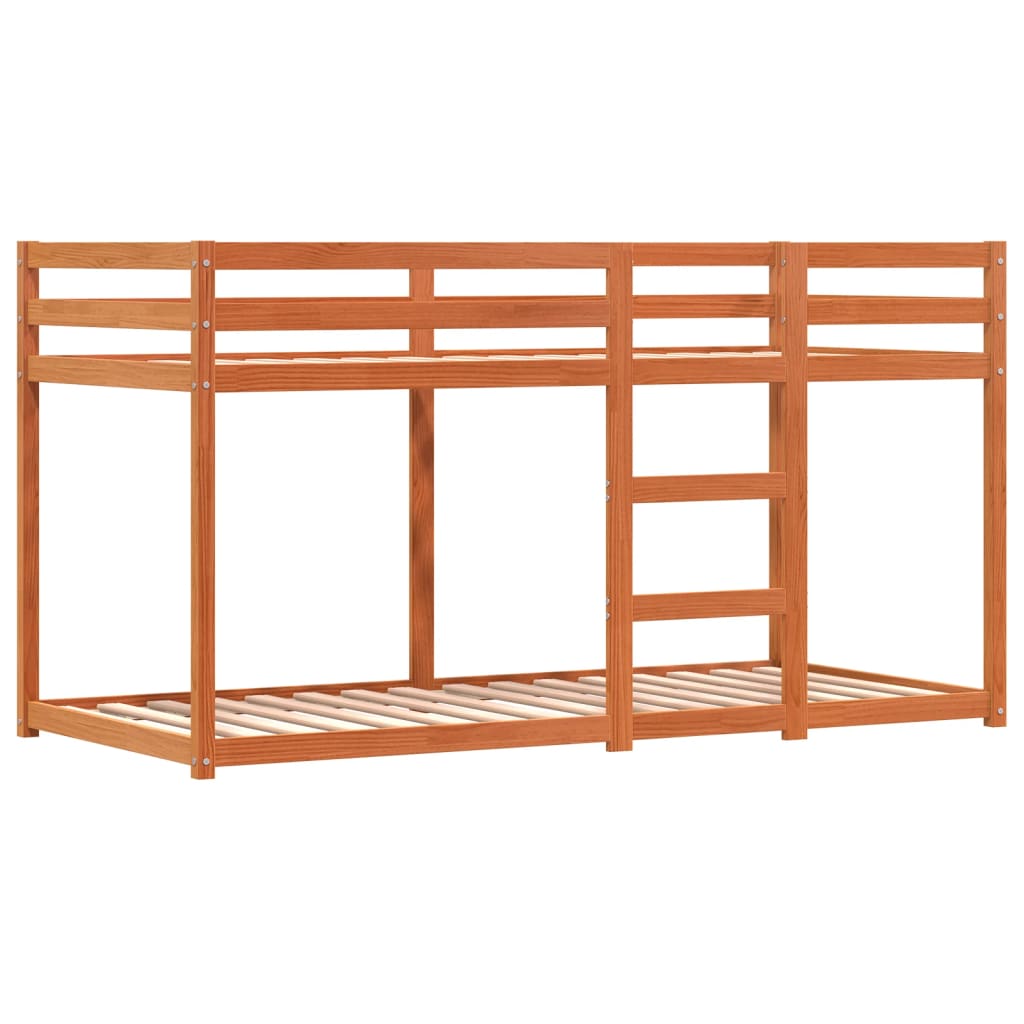 Bunk Bed without Mattress Pink 75x190 cm Small Single Solid Wood Pine