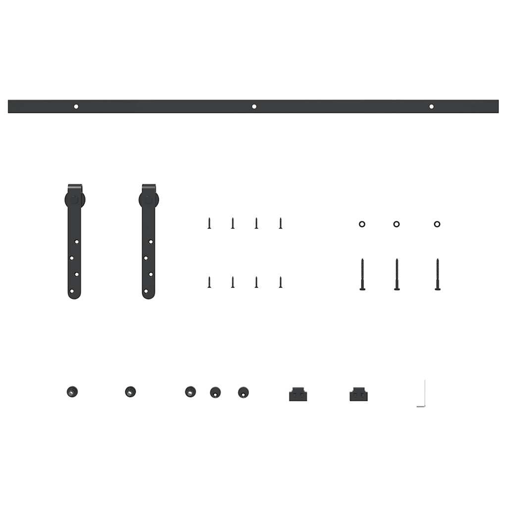 Sliding Cabinet Door Kit 91 cm Carbon Steel