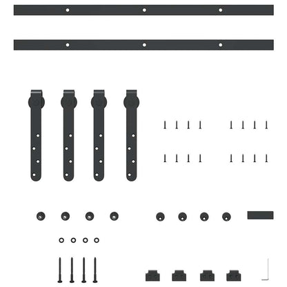  Sliding Cabinet Door Kit 122 cm Carbon Steel