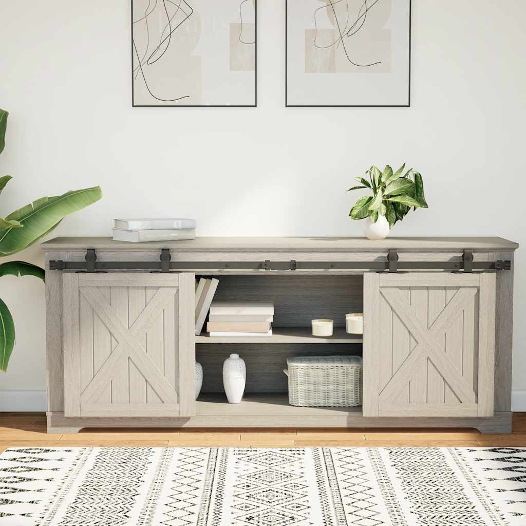 Sliding Cabinet Door Kit 152 cm Carbon Steel