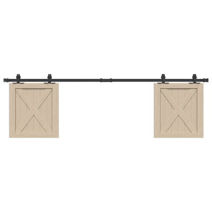  Sliding Cabinet Door Kit 183 cm Carbon Steel
