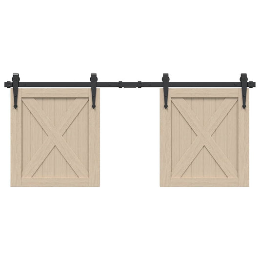 Sliding Cabinet Door Kit 122 cm Carbon Steel