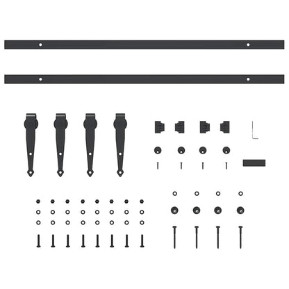 Sliding Cabinet Door Kit 152 cm Carbon Steel