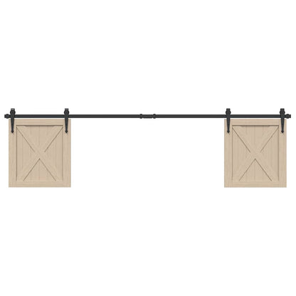 Sliding Cabinet Door Kit 200 cm Carbon Steel