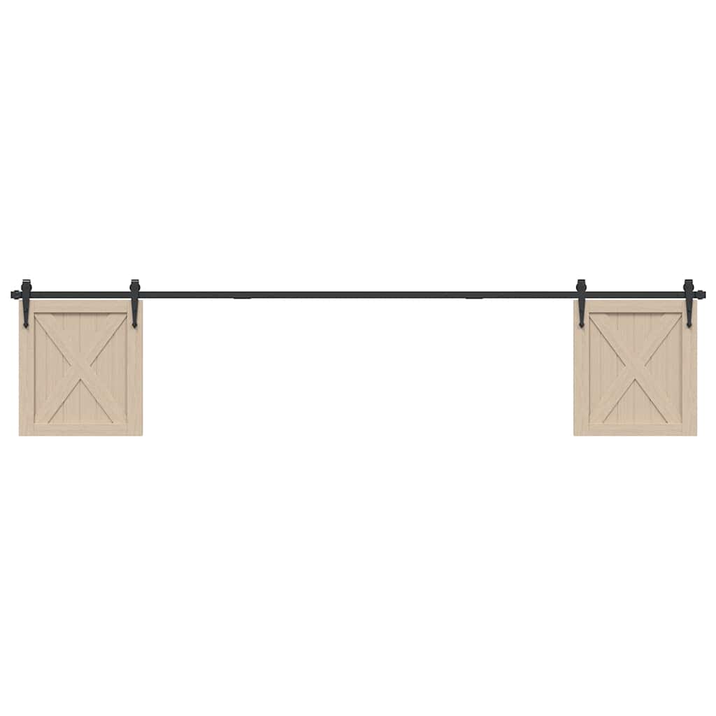 Sliding Cabinet Door Kit 244 cm Carbon Steel