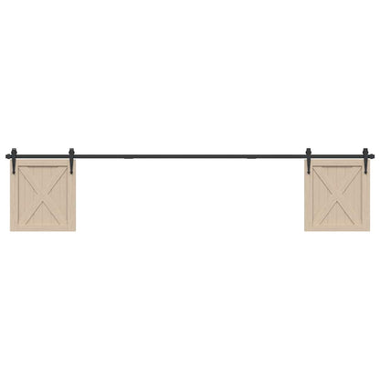 Sliding Cabinet Door Kit 244 cm Carbon Steel