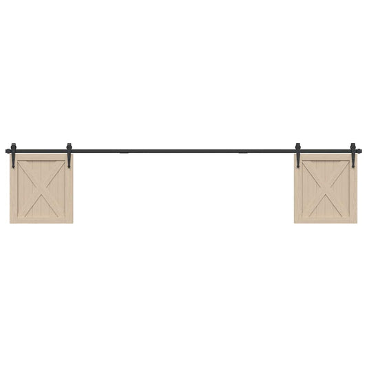 Sliding Cabinet Door Kit 244 cm Carbon Steel