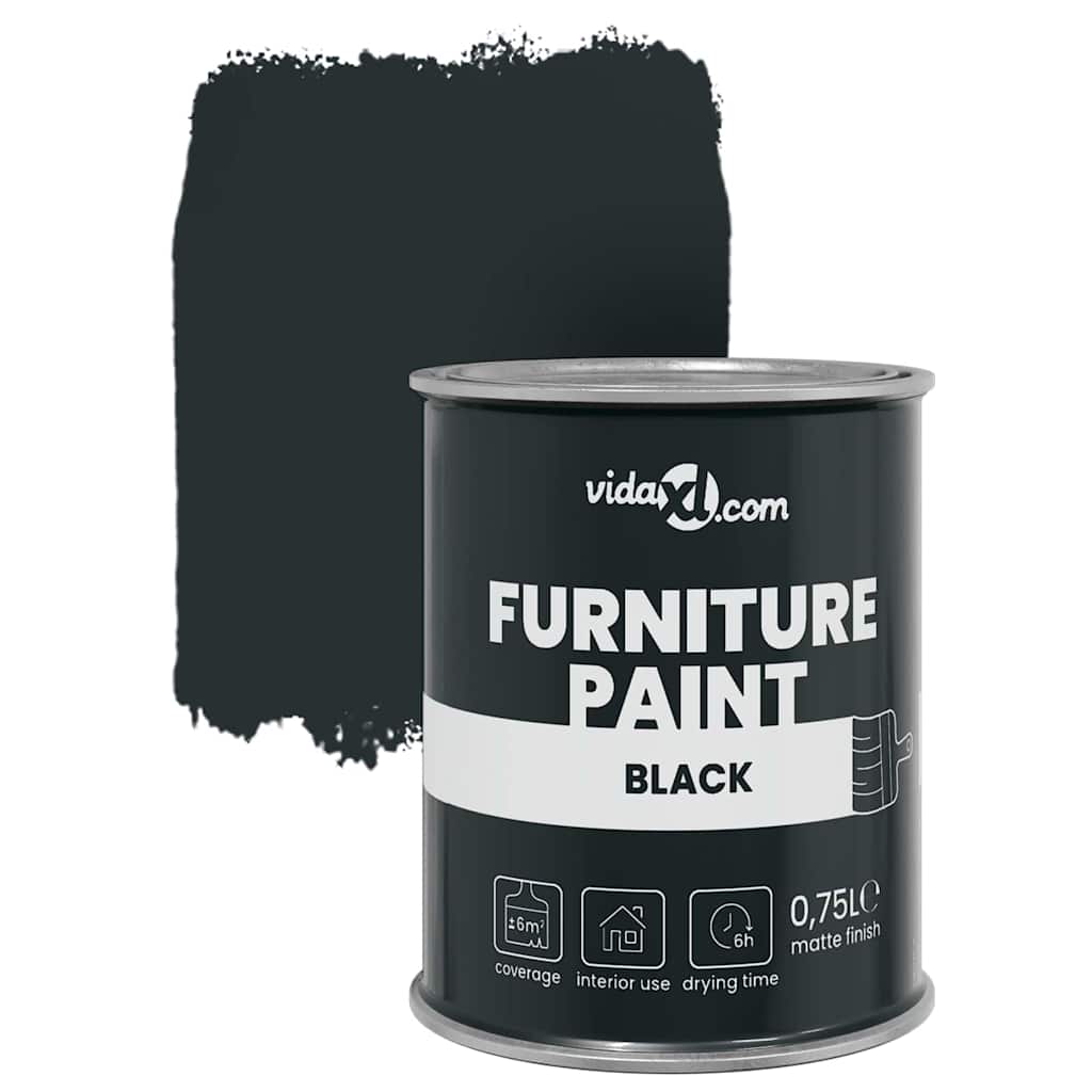 Furniture Paint Black 10 x 10 x 12.2 cm Wall Print