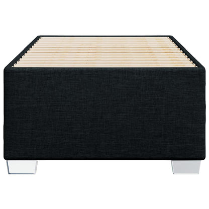 Bed Frame without Mattress Black 90x190 cm Single Fabric