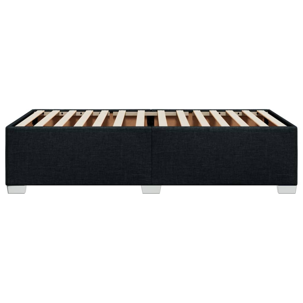 Bed Frame without Mattress Black 90x190 cm Single Fabric
