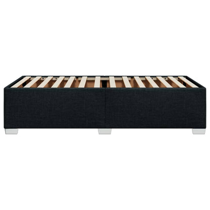 Bed Frame without Mattress Black 90x190 cm Single Fabric