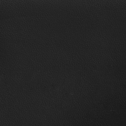 Bed Frame without Mattress Black Single Faux Leather