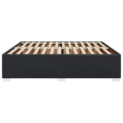 Bed Frame without Mattress Black Super King Faux Leather