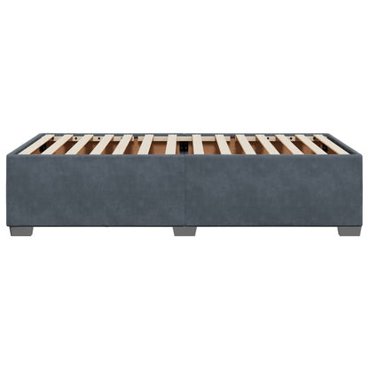 Bed Frame without Mattress Dark Grey 90x190 cm Single Velvet