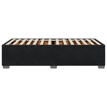 Bed Frame without Mattress Black 90x190 cm Single Velvet