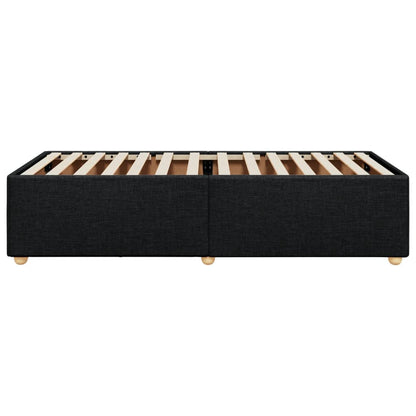 Bed Frame without Mattress Black 90x190 cm Single Fabric