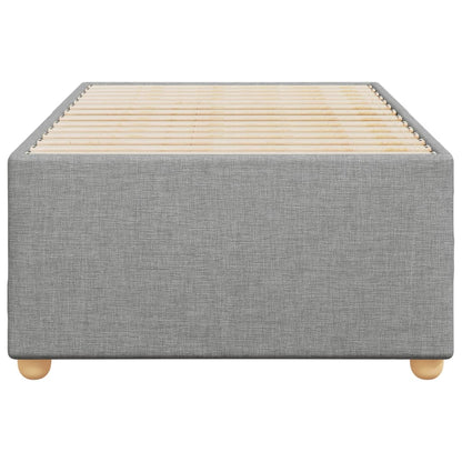Bed Frame without Mattress Light Grey 100x200 cm Fabric