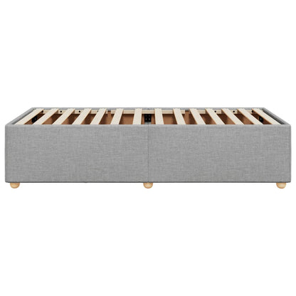 Bed Frame without Mattress Light Grey 100x200 cm Fabric