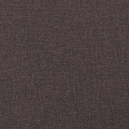 Bed Frame without Mattress Dark Brown 100x200 cm Fabric