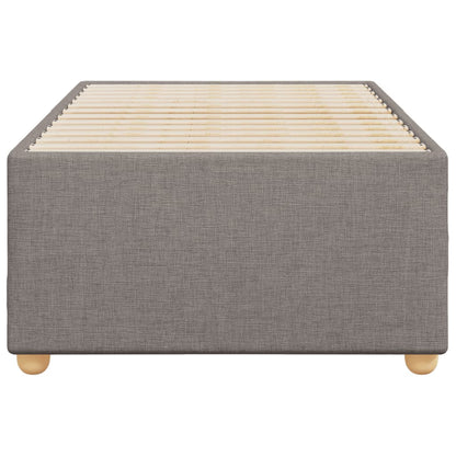 Bed Frame without Mattress Taupe 100x200 cm Fabric