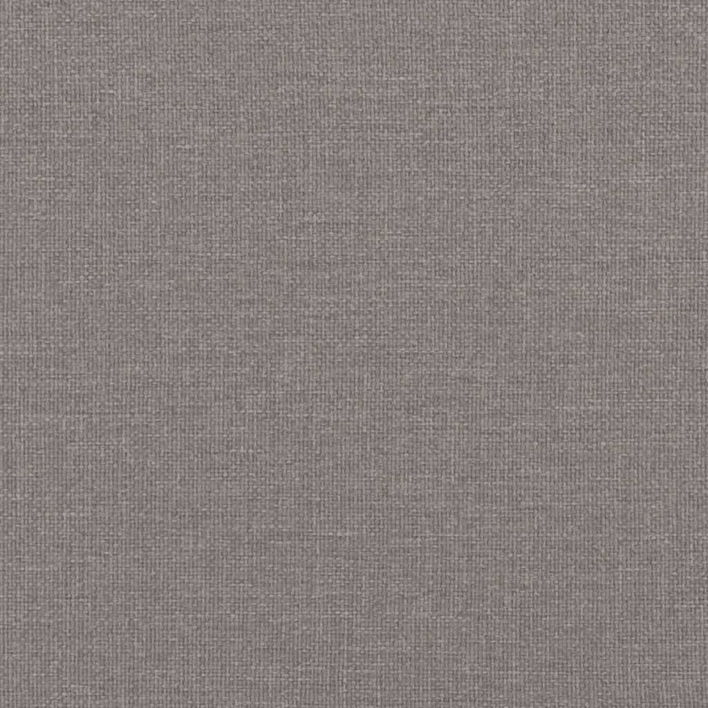 Bed Frame without Mattress Taupe 100x200 cm Fabric