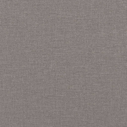 Bed Frame without Mattress Taupe 100x200 cm Fabric