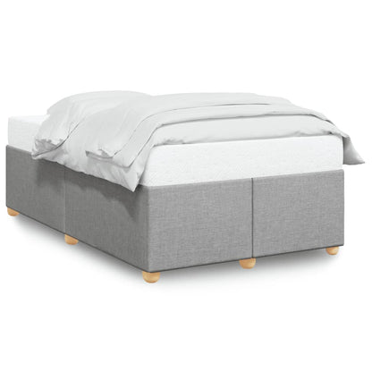 Bed Frame without Mattress Light Grey 120x190 cm Small Double Fabric