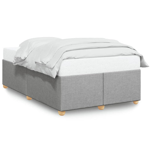 Bed Frame without Mattress Light Grey 120x190 cm Small Double Fabric