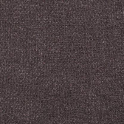 Bed Frame without Mattress Dark Brown 120x190 cm Small Double Fabric