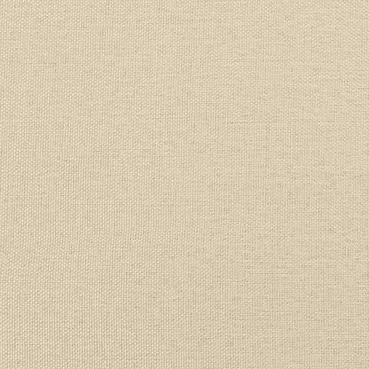 Bed Frame without Mattress Cream 120x190 cm Small Double Fabric