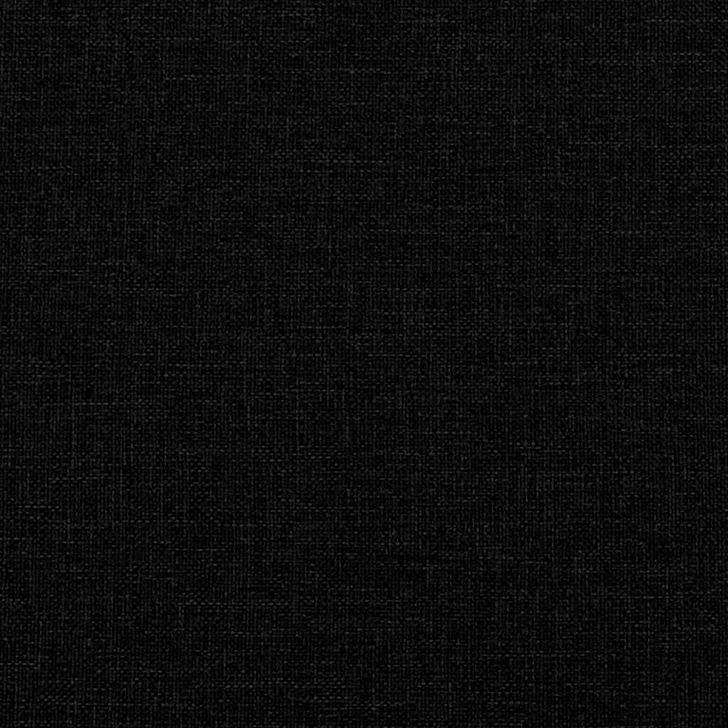 Bed Frame without Mattress Black Double Fabric