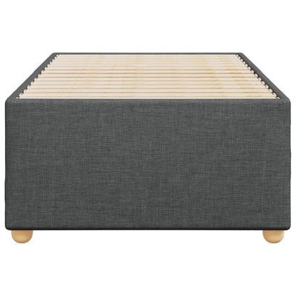 Bed Frame without Mattress Dark Grey Single Fabric