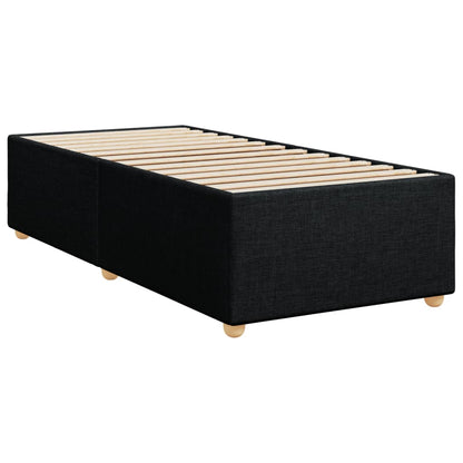 Bed Frame without Mattress Black Single Fabric